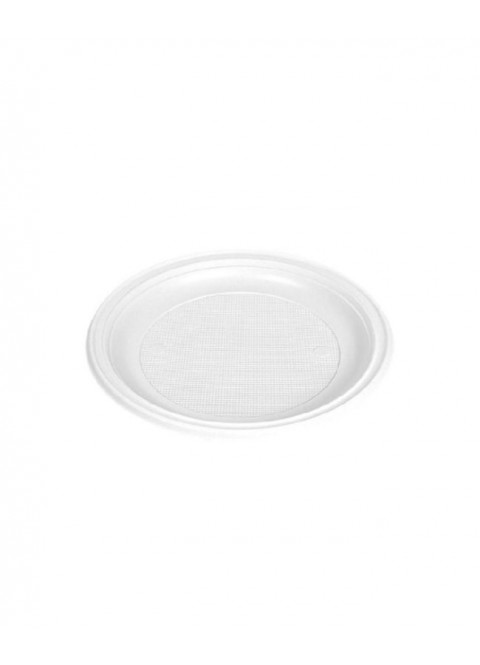 Plato llano blanco 17cm 15und reutilizable. Ducaval 24-48 horas envios