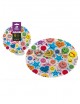 Plato llano caras sonrientes 18cm 6ud - Disfraces Ducaval