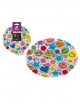 Plato llano caras sonrientes 18cm 6ud - Disfraces Ducaval