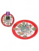 Plato llano animales granja 23cm 4ud - Disfraces Ducaval