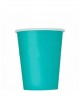 Vaso cartón aguamarina 200cc. 24 ud