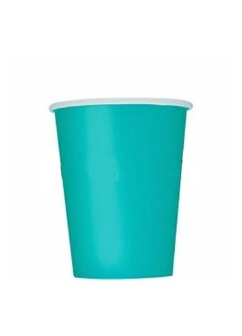 Vaso cartón aguamarina 200cc. 24 ud