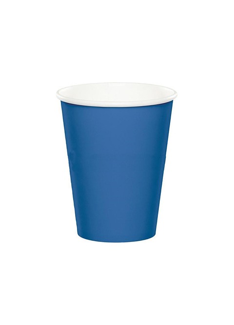 Vaso cartón azul 200cc. 24ud - Disfraces Ducaval