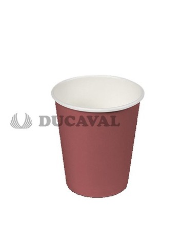 Vaso cartón burdeos 200cc 24ud - Disfraces Ducaval