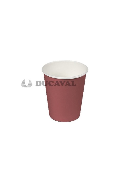 Vaso cartón burdeos 200cc 24ud - Disfraces Ducaval