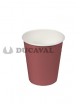 Vaso cartón burdeos 200cc 24ud - Disfraces Ducaval