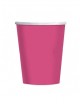 Vaso cartón fucsia 200cc. 24ud