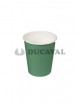 Vaso cartón verde 200cc. 24ud - Disfraces Ducaval