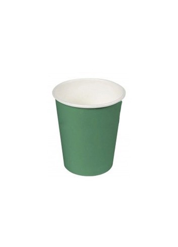 Vaso cartón verde 200cc. 24ud - Disfraces Ducaval