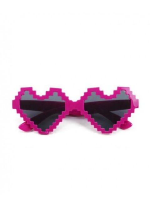 Gafas corazón fucsia