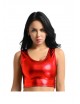 Crop top rojo metalizado | Ducaval | Envías 24/48 horas 