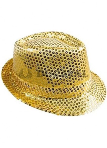 Sombrero lentejuelas dorado