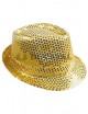Sombrero lentejuelas dorado