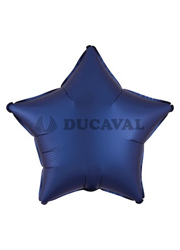 Globo foil estrella satín  luxe azul naval 45cm