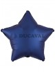Globo foil estrella satín  luxe azul naval 45cm