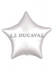 Globo foil estrella satín luxe blanco 45cm.