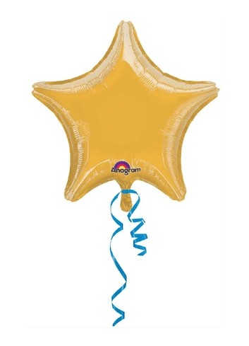 Globo foil estrella oro 19"