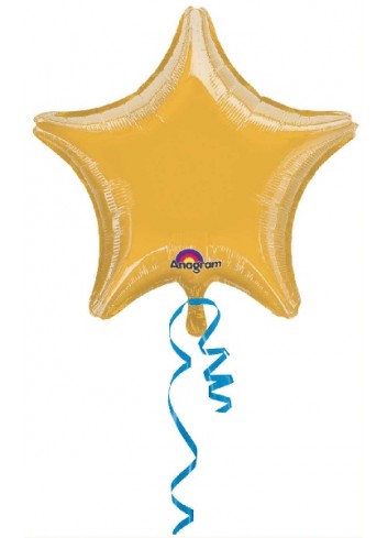 Globo foil estrella oro 19"