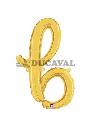Globo foil letra B minúscula oro 36cm