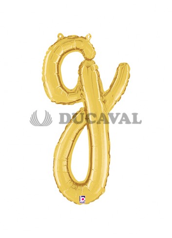 Globo foil letra G minúscula oro 36cm