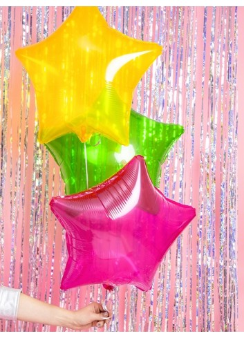 Globo foil estrella fucsia 48cm