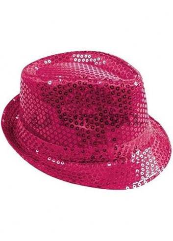 Sombrero lentejuelas fucsia