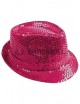 Sombrero lentejuelas fucsia