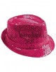 Sombrero lentejuelas fucsia