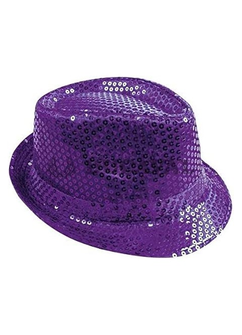 Sombrero lentejuelas morado