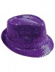 Sombrero lentejuelas morado