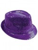 Sombrero lentejuelas morado