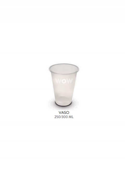 Vaso cv10 oz R- Pet Sound 250 ml WOW. Ducaval envios 24-48 horas