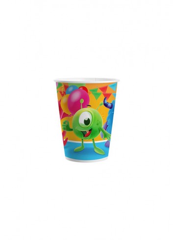 Vasos monsters 20cl 8u | Ducaval | Envías 24/48 horas 