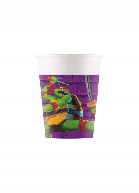 Vasos papel tortugas ninja 200cl 8u | Ducaval | Envíos 24/48 horas