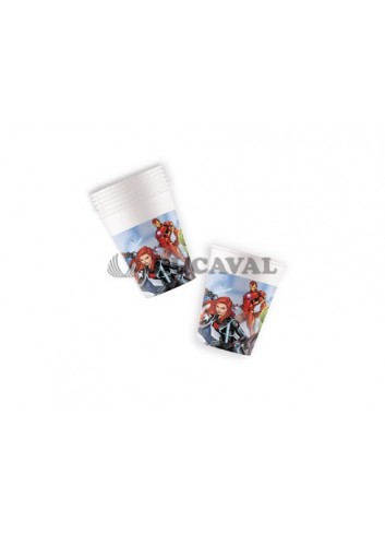 Vasos vengadores 20cl 8u. | Ducaval | Envíos 24/48 horas