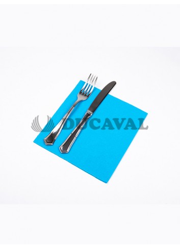 Servilletas azul turquesa 40x40 2 capas - Disfraces Ducaal