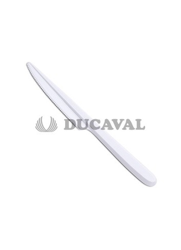 Cuchillo blanco (20 unidades) - Disfraces Ducaval