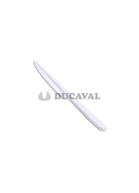 Cuchillo blanco (20 unidades) - Disfraces Ducaval
