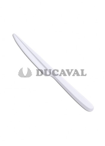 Cuchillo blanco (20 unidades) - Disfraces Ducaval