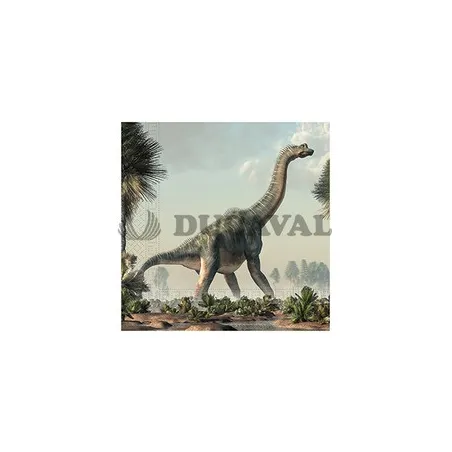 Servilletas dinosaurios 33x33cm 20U