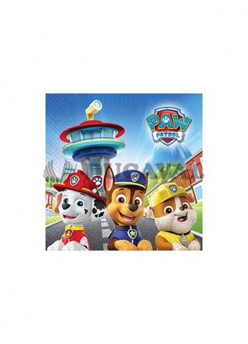 Servilletas Patrulla Canina 33x33 20unidades. Ducaval envios 24/48 horas