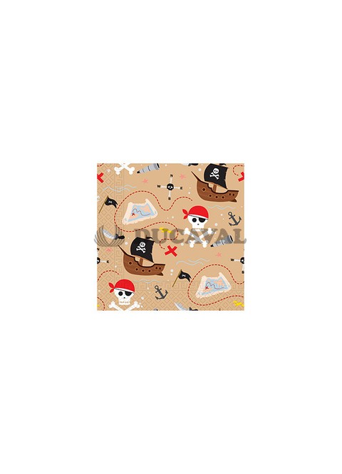 Servilletas Piratas 33x33cm 20u