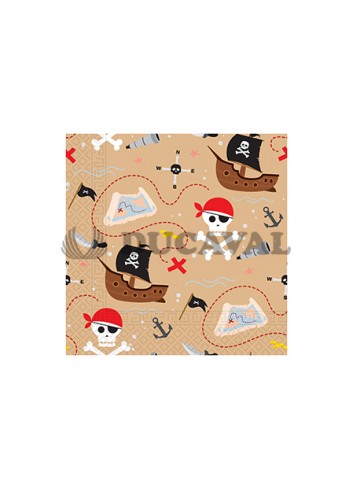 Servilletas Piratas 33x33cm 20u