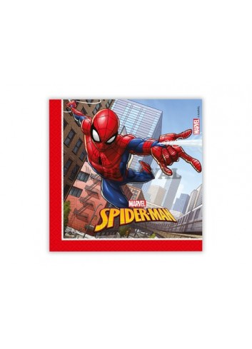 Servilletas spiderman 33x33cm 20u.