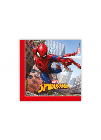 Servilletas spiderman 33x33cm 20u.