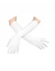 Guantes largos blancos