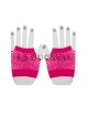 Guantes corto rejilla fucsia neon