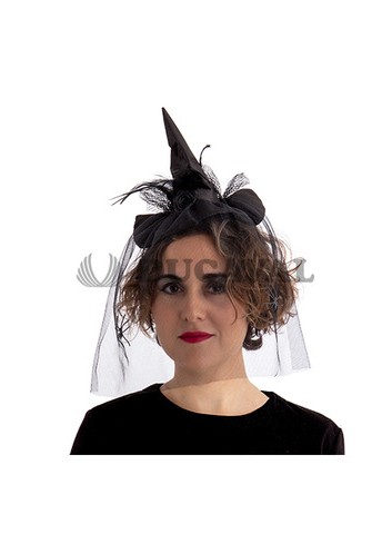 Diadema Bruja con Velo