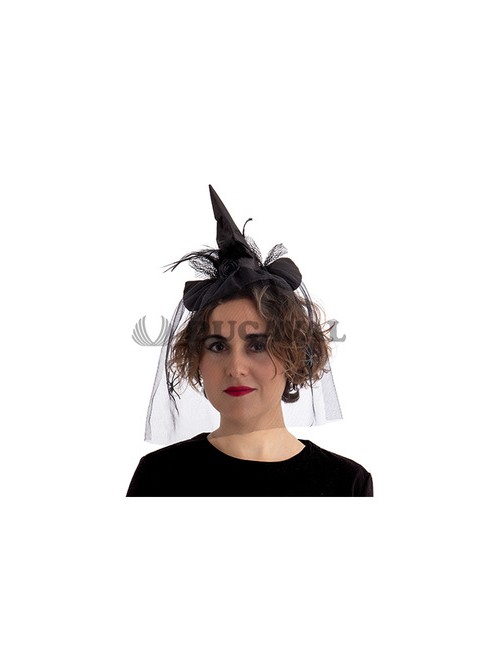 Diadema Bruja con Velo