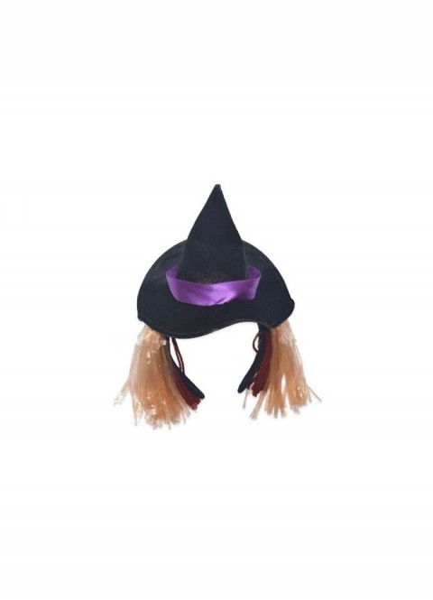 Diadema gorro bruja con pelo plástico | Ducaval | Envíos 24/48 horas
